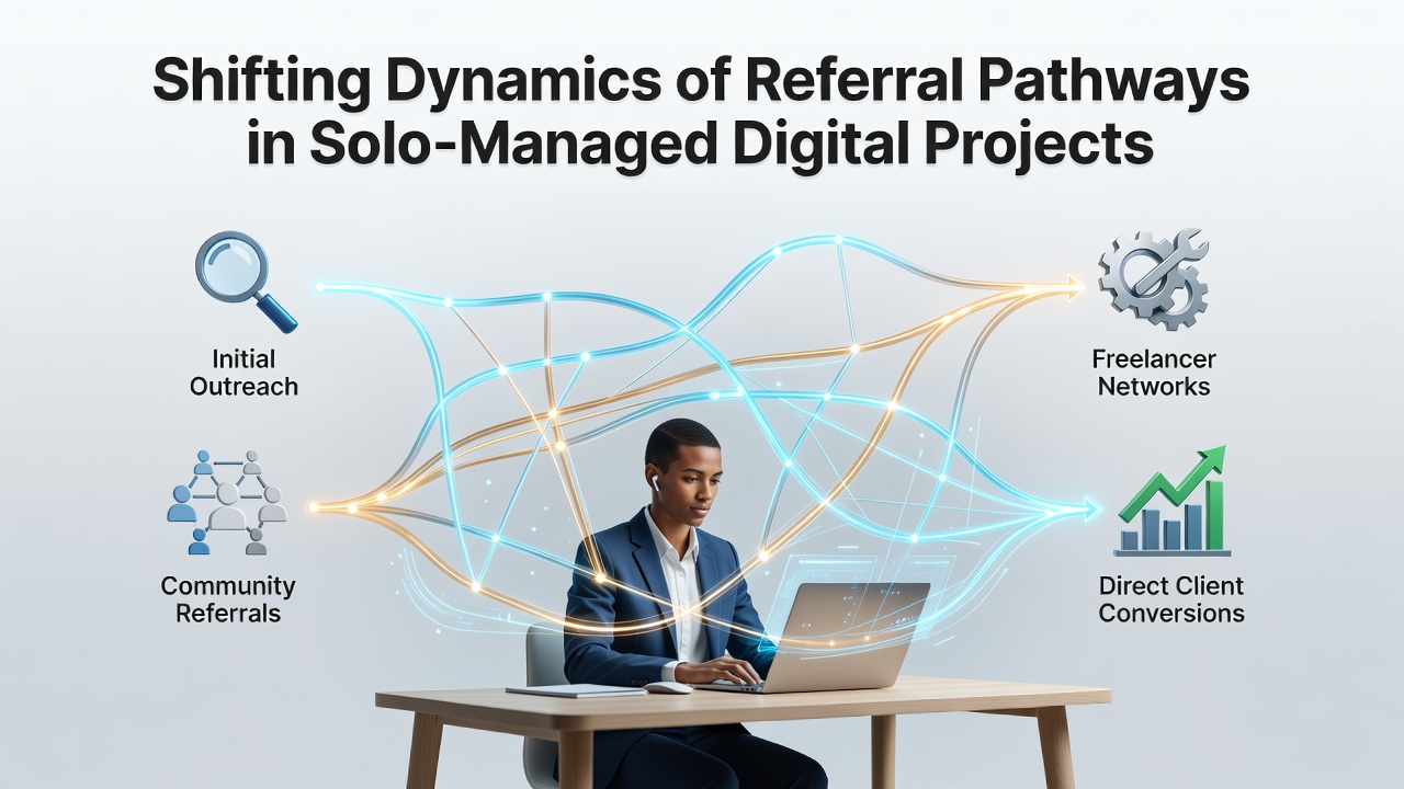 Shifting Dynamics of Referral Pathways in Solo-Managed Digital Projects